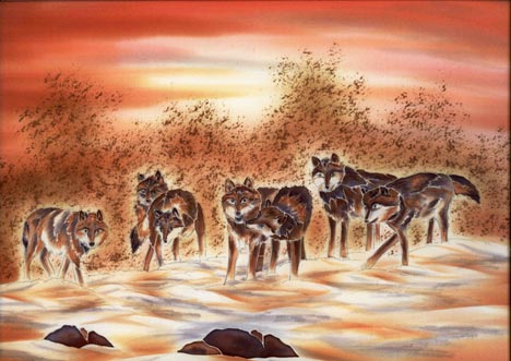 Motif loups Réf : 210