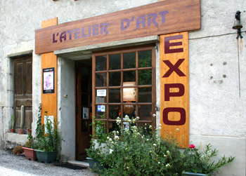 L'atelier d'art à Montclus